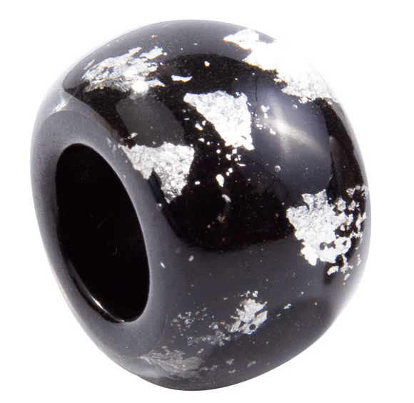 ZSISKA Bliss Glam Black with Silver Foil Bead