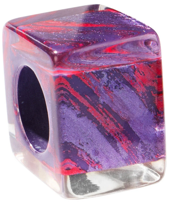ZSISKA Bliss Glam Purple & Pink Brushstrokes Bead