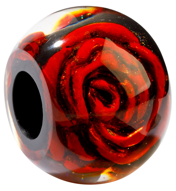 ZSISKA Bliss Glitz Red Rose Bead