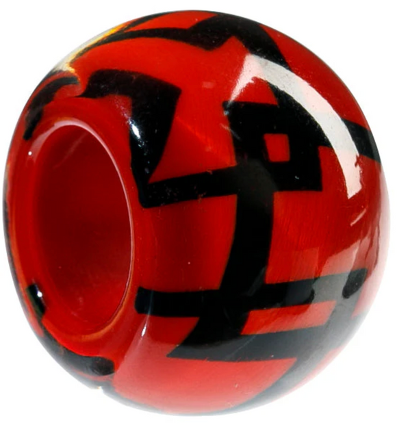 ZSISKA Bliss Musee Red Graphic Bead