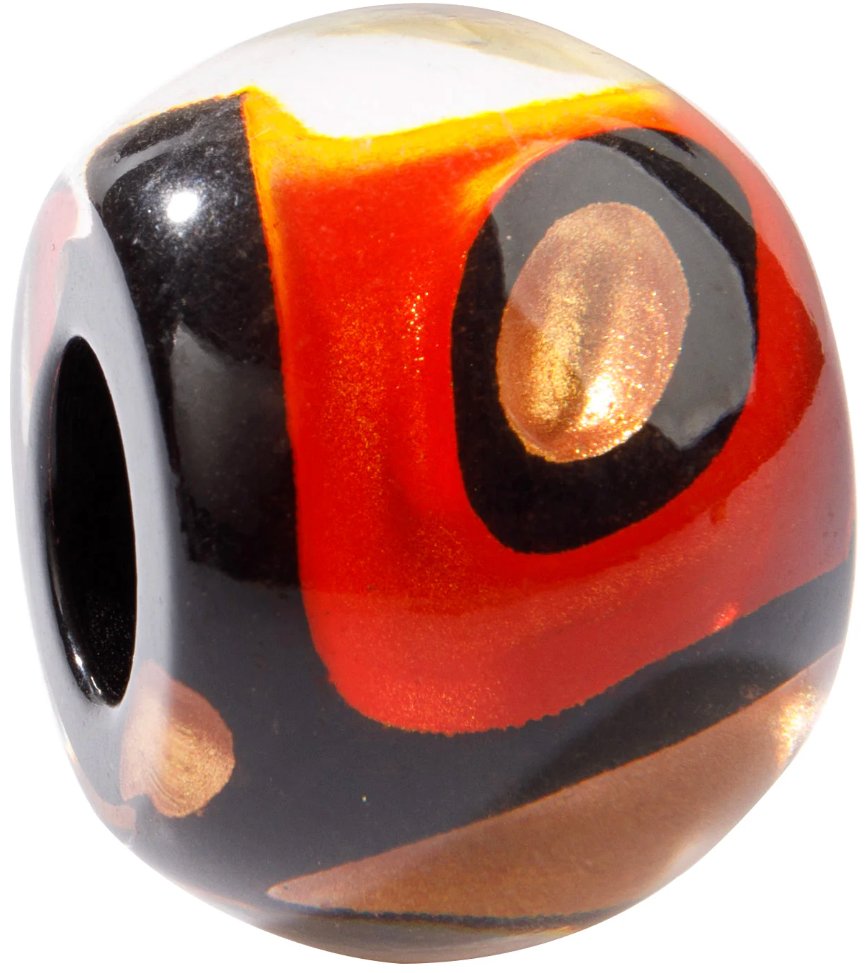 ZSISKA Bliss Glitz Orange & Copper Butterfly Bead