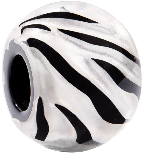 ZSISKA Bliss Glitz Silver Animal Print Bead