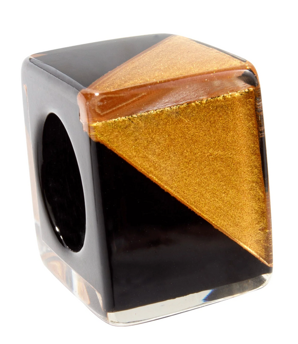 ZSISKA Bliss Musee Black & Gold Art Deco Bead