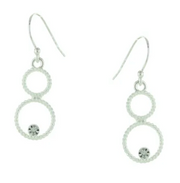 Takobia Petite Circles w/ Crystal ER - 2188