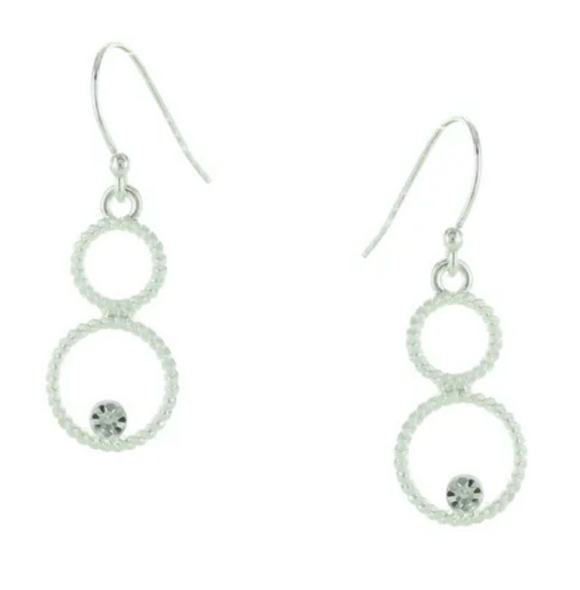 Takobia Petite Circles w/ Crystal ER - 2188