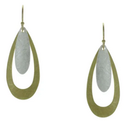 Takobia Two Tone Oval Drop ER - 2293