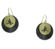 Takobia Two Tone Hematite Dragonfly Cutout ER - 2296