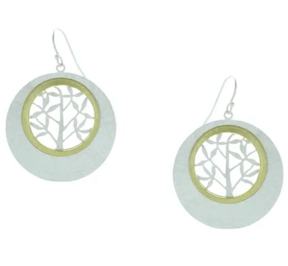 Takobia Two Tone Circle w/ Branches ER - 2345