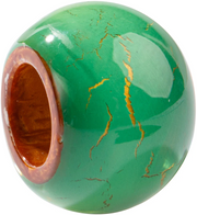 ZSISKA Bliss Musee Green & Copper Crackling Bead