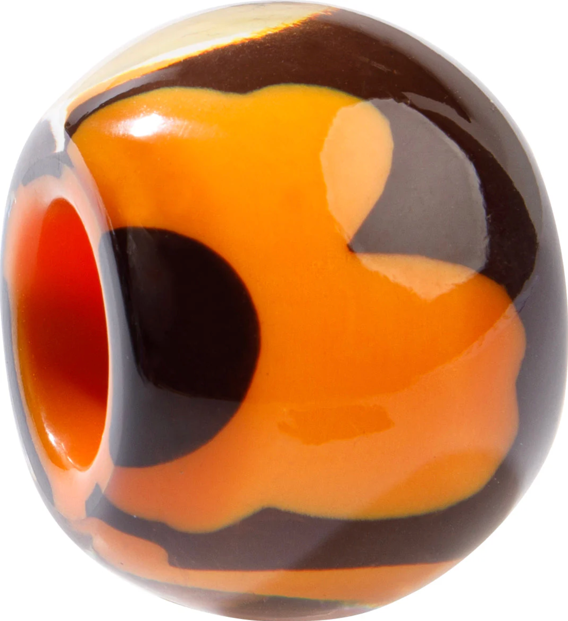 ZSISKA Bliss Musee Orange & Brown Bead