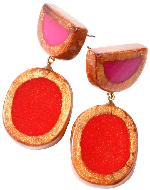 ZSISKA Fara Copper Base Circle Earring