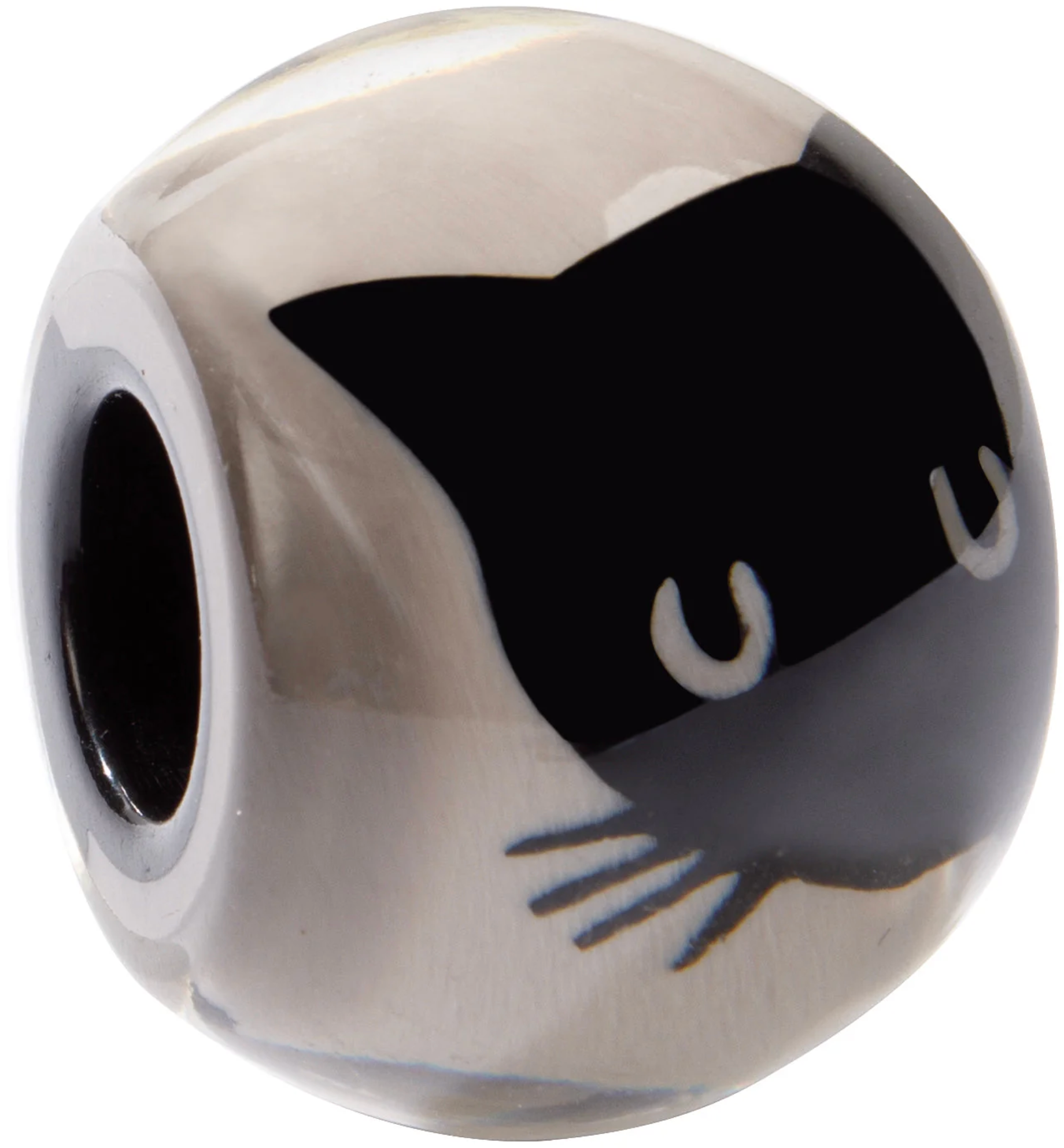ZSISKA Bliss Musee Grey Cat Bead