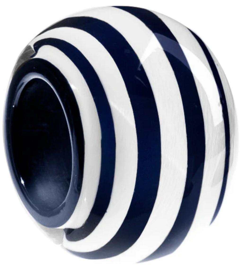 ZSISKA Bliss Musee Navy & White Striped Bead