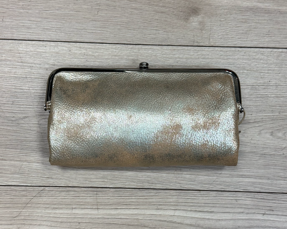 HOBO - Lauren Clutch-Wallet - SADDLE STARDUST IN METALLIC LEATHER