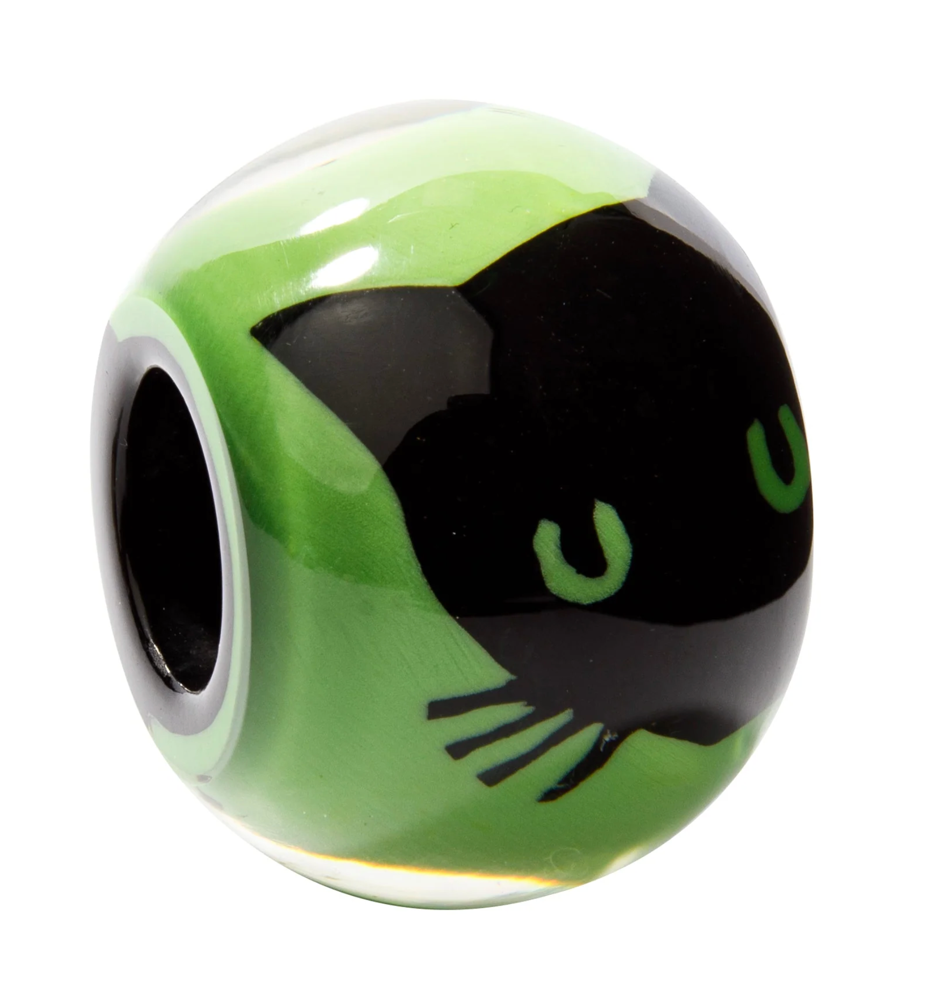 ZSISKA Bliss Musee Apple Green Cat Bead
