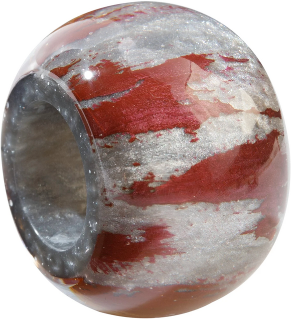 ZSISKA Bliss Musee Silver & Magenta Patina Bead