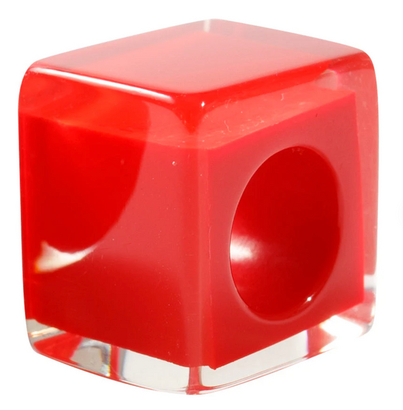 ZSISKA Bliss Vive Summer Red Cube Bead