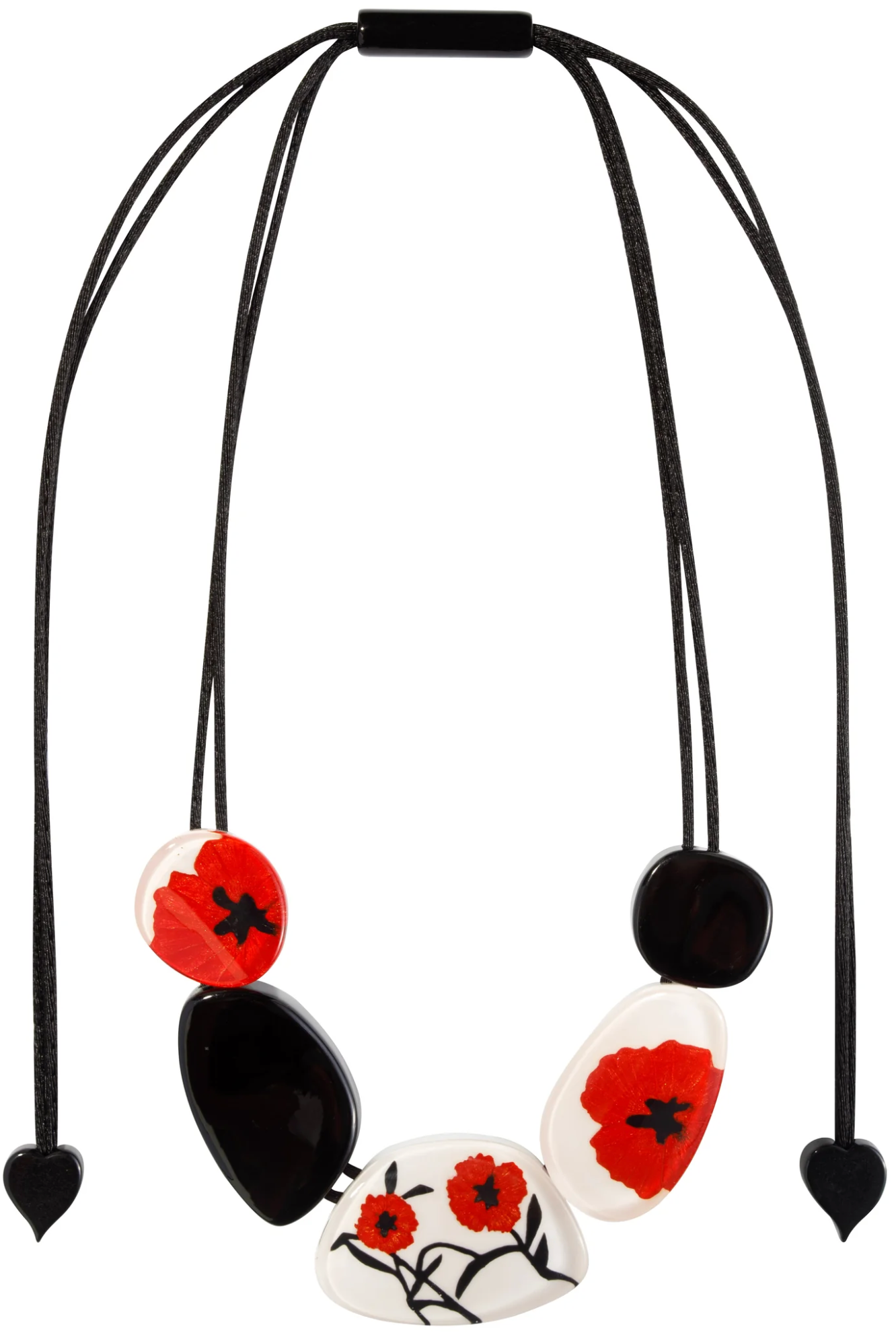ZSISKA Baila Red Five Bead Necklace