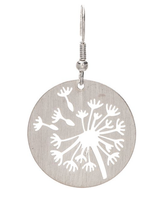RAIN Silver Dandelion Cutout Earring