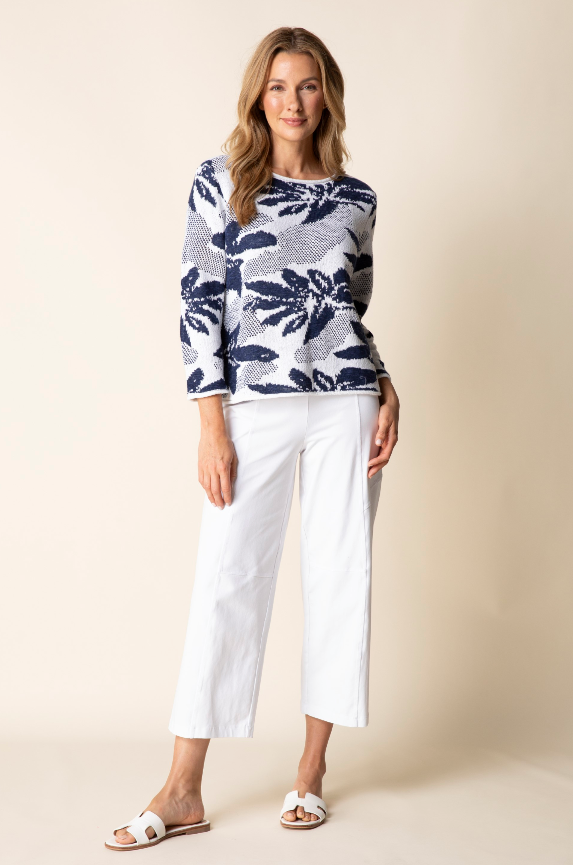 Habitat Sunflower Stiches Pullover - 83500 - NAVY