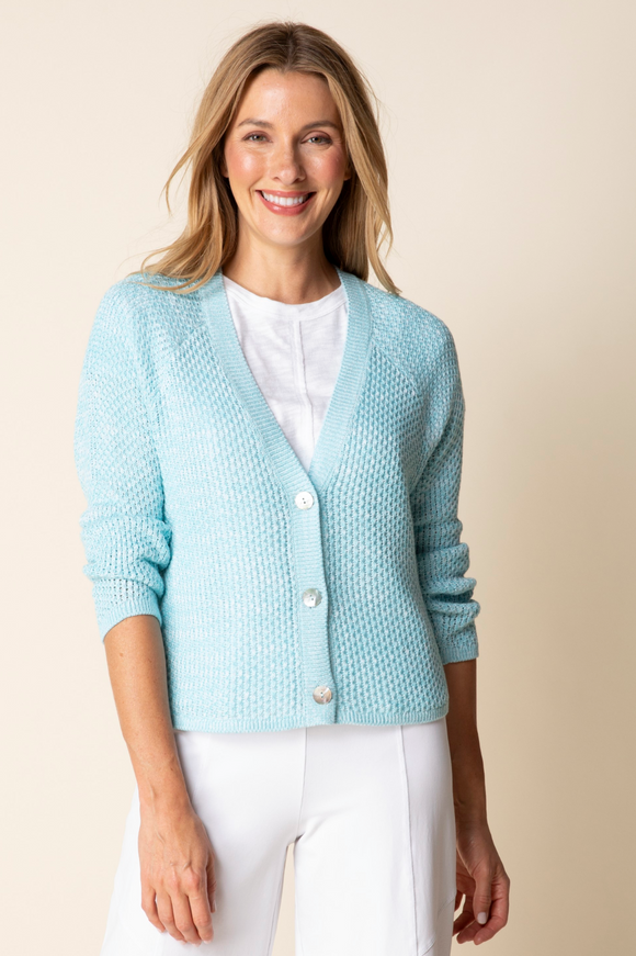 Habitat Coastal Crochet Cardigan - 84017 - TOPAZ