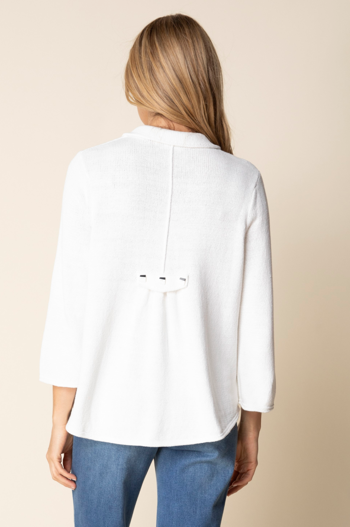 Habitat Sweater Together Pleat Back Jacket - 81258 - WHITE
