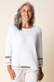 Habitat Boardwalk Sweaters Mosaic Pullover - 89704 - WHITE