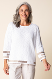 Habitat Boardwalk Sweaters Mosaic Pullover - 89704 - WHITE