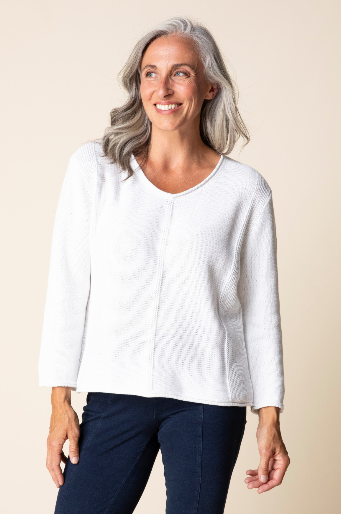 Habitat Shoreside V-Neck - 83489 - WHITE