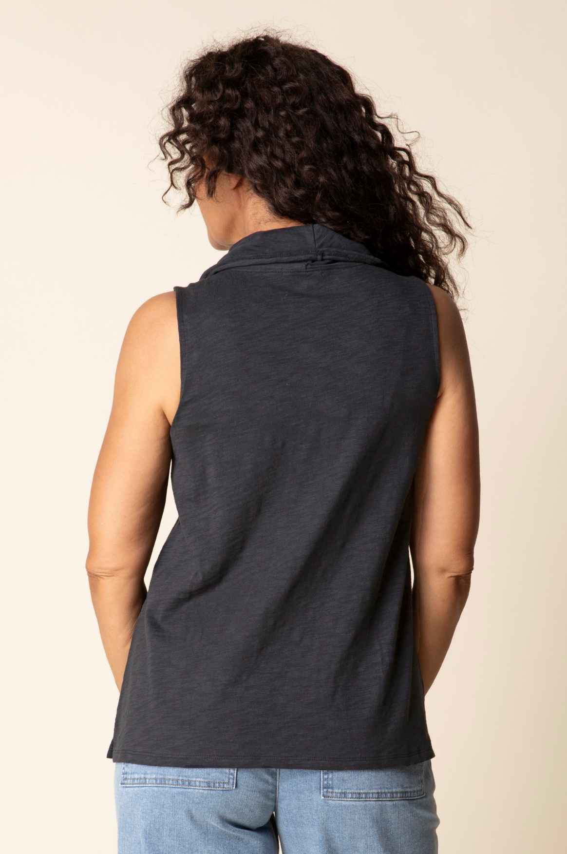 Habitat Cotton Pebble Panel Tunic - 27552 - BLACK
