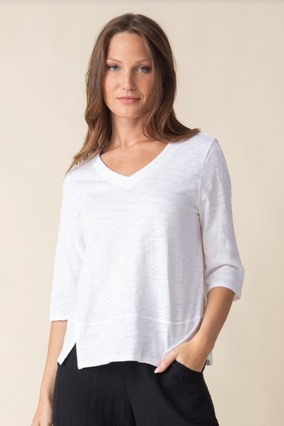 Habitat Cotton Pebble Elbow Sleeve Tee - 27515 - BLACK (NOT WHITE)