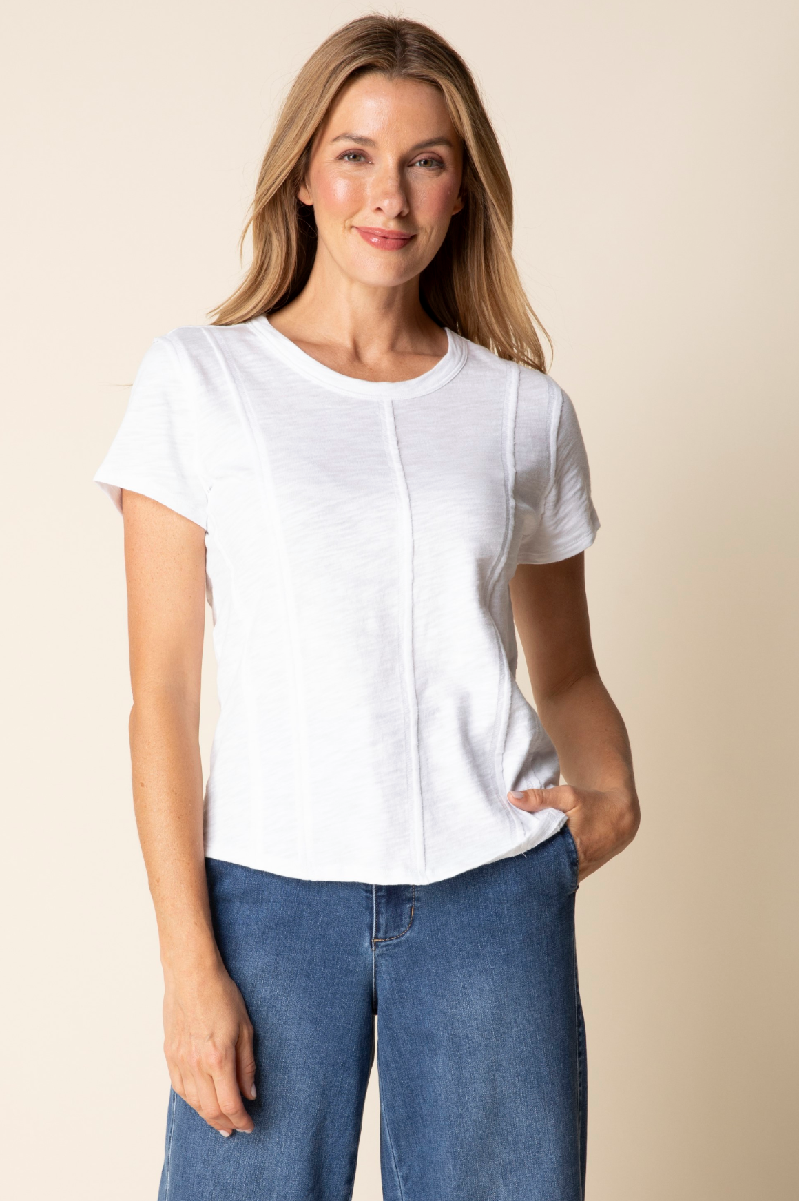 Habitat Cotton Pebble Seamed Tee - 27557 - BLACK (NOT WHITE)