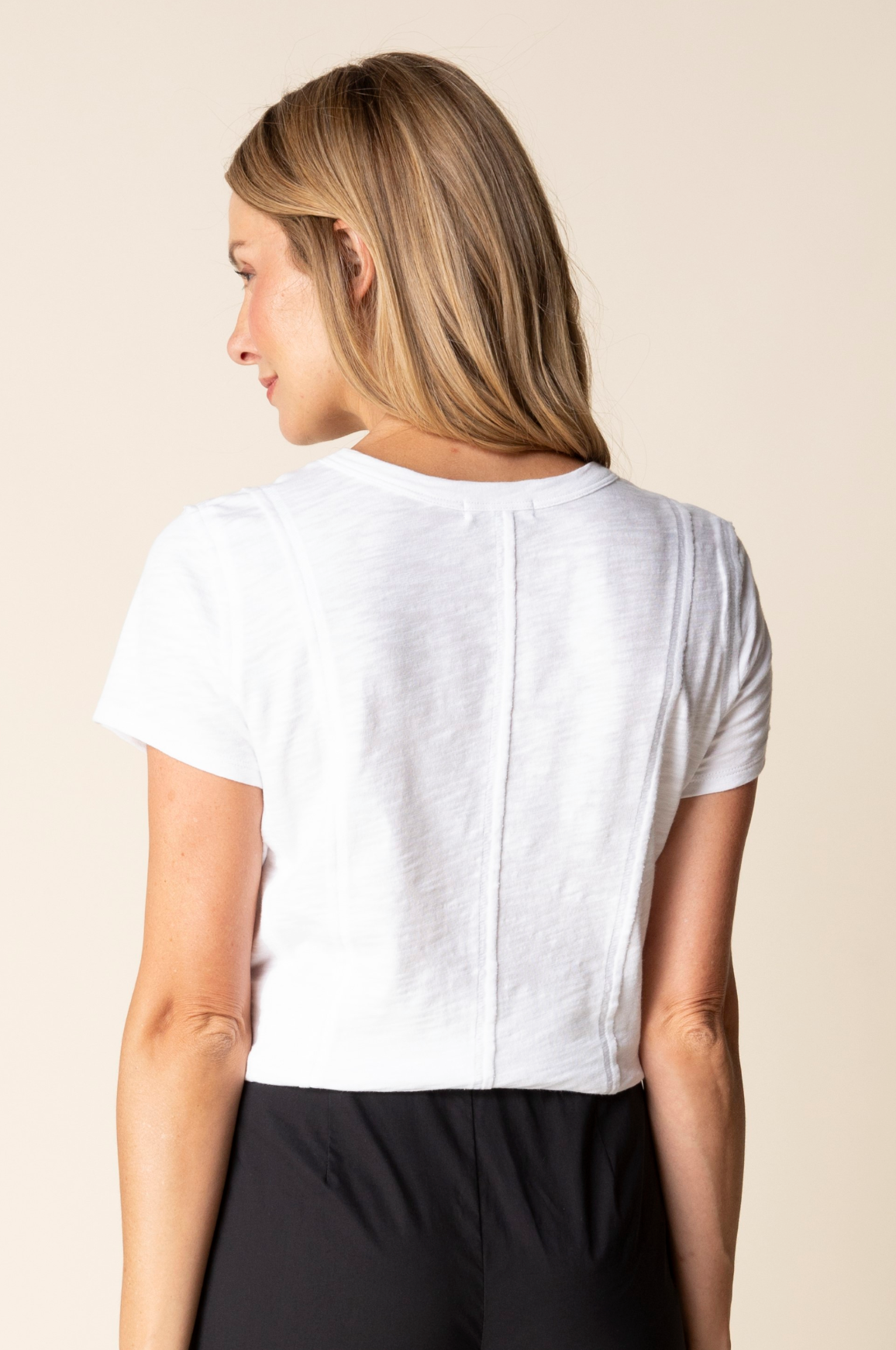 Habitat Cotton Pebble Seamed Tee - 27557 - BLACK (NOT WHITE)
