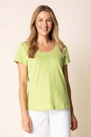 Habitat Cotton Pebble Coverstitch Tee - 27524 - LEAF