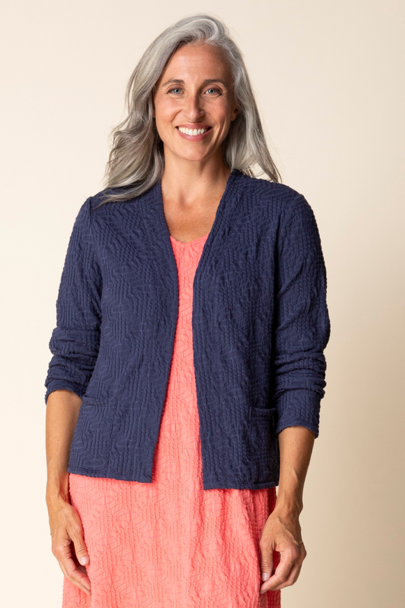 Habitat Sunburst Knit Cardigan - 20719 - NAVY