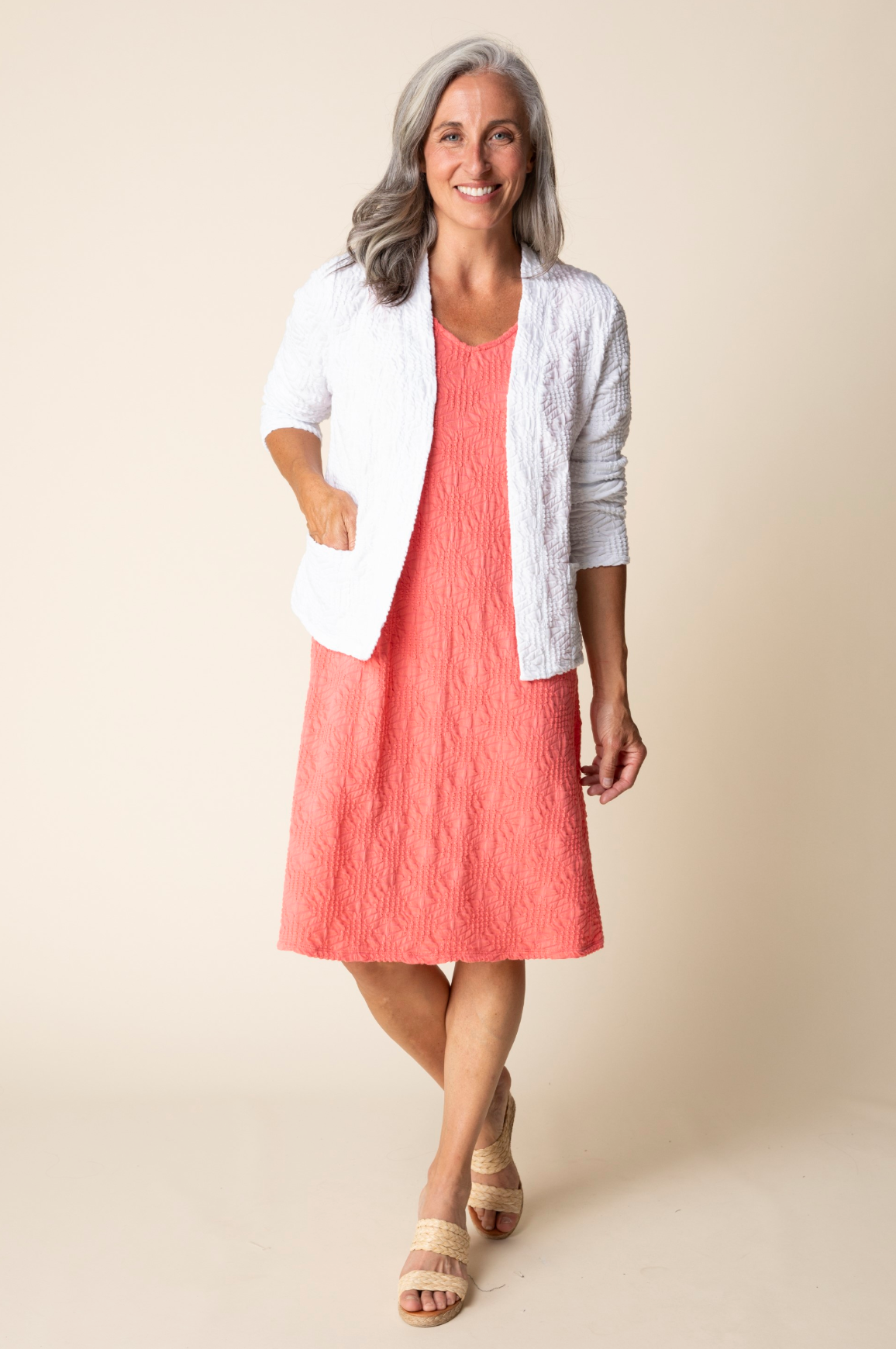 Habitat Sunburst Knit Cardigan - 20719 - DEWDROP (NOT WHITE)
