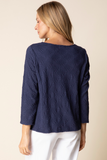 Habitat Sunburst Knit Boatneck Tee - 20715 - NAVY