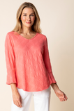 Habitat Sunburst Knit Swing Top - 20718 - CORAL