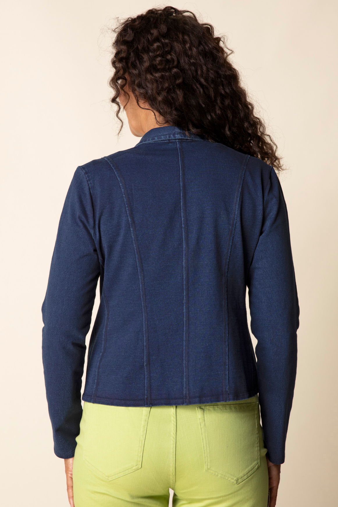 Habitat Stonewash Cotton Knit South Side Jacket - 31521 - DENIM