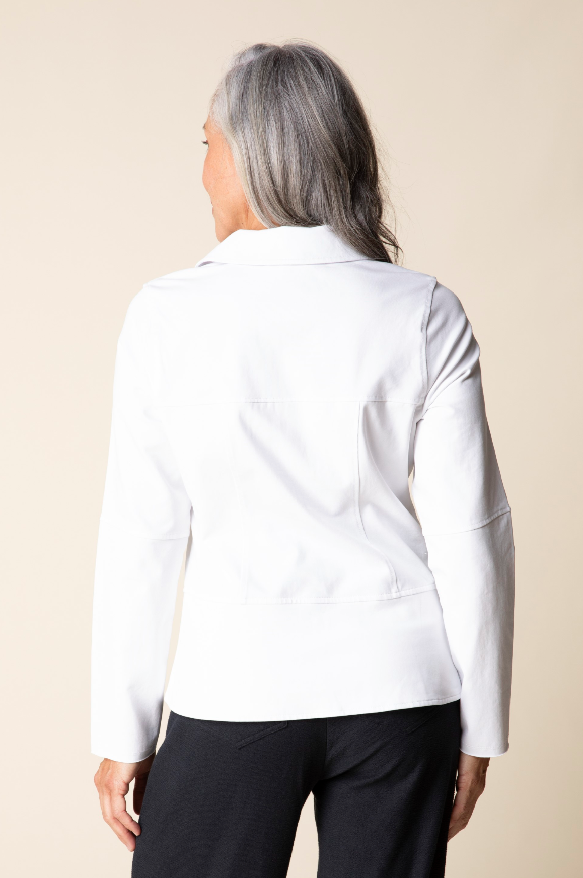 Habitat Stonewash Cotton Knit Urban Jacket - 31522 - WHITE