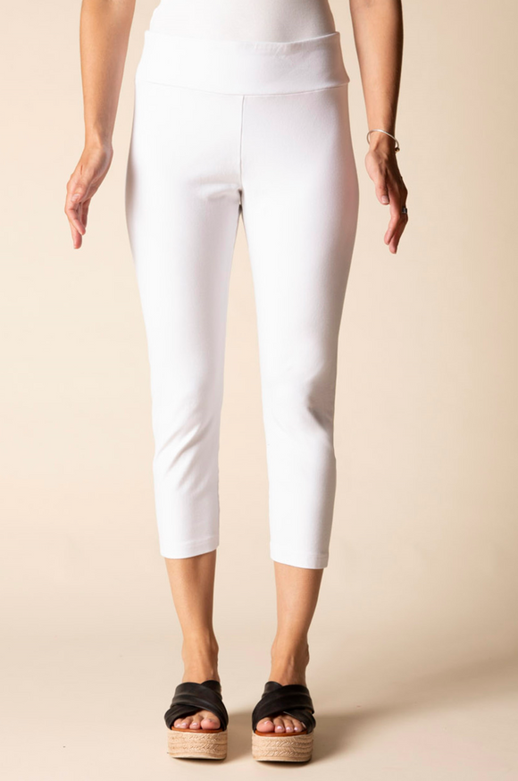 Habitat Stonewash Cotton Knit Crop Pant - 31565 - WHITE