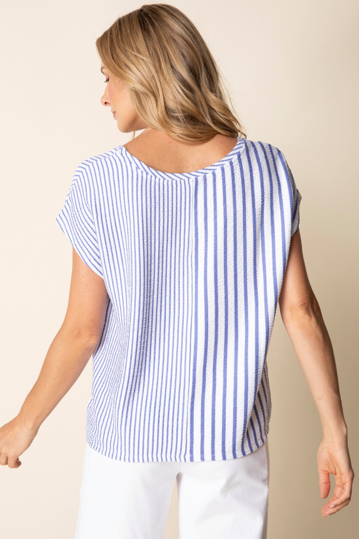 Habitat Earn Your Stripes Fine Line Tee - 22403 - IRIS