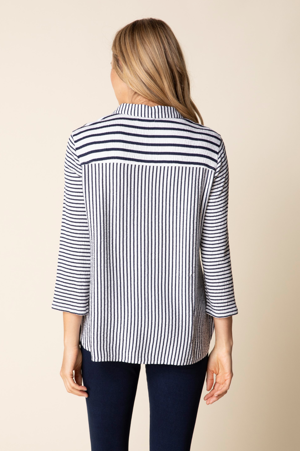 Habitat Earn Your Stripes Next In Line Shirt - 22404 - NAVY