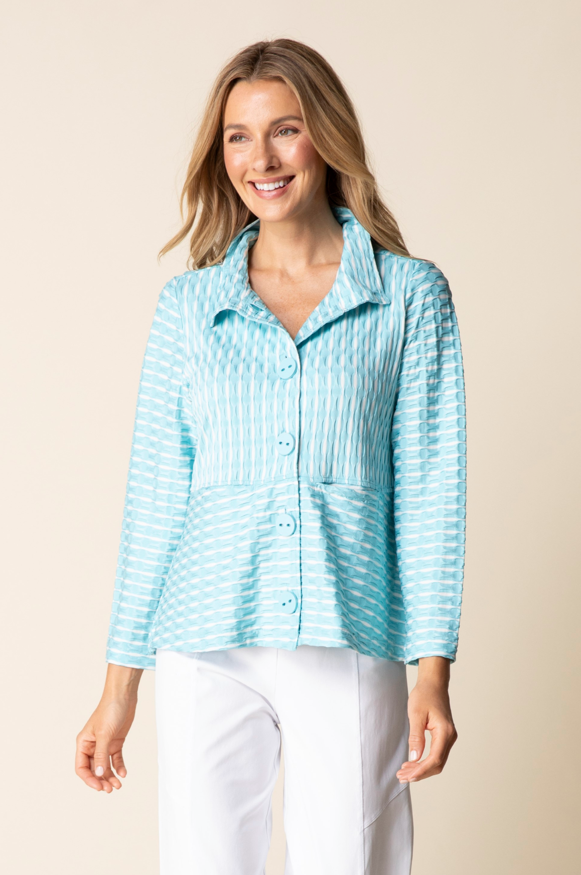 Habitat Newport Knit Downtown Jacket - 57105 - WHITE (NOT TOPAZ)