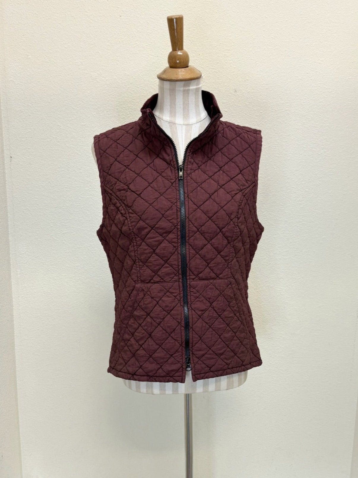 CUT LOOSE Quilted Parachute Zip Front Vest - 6595655