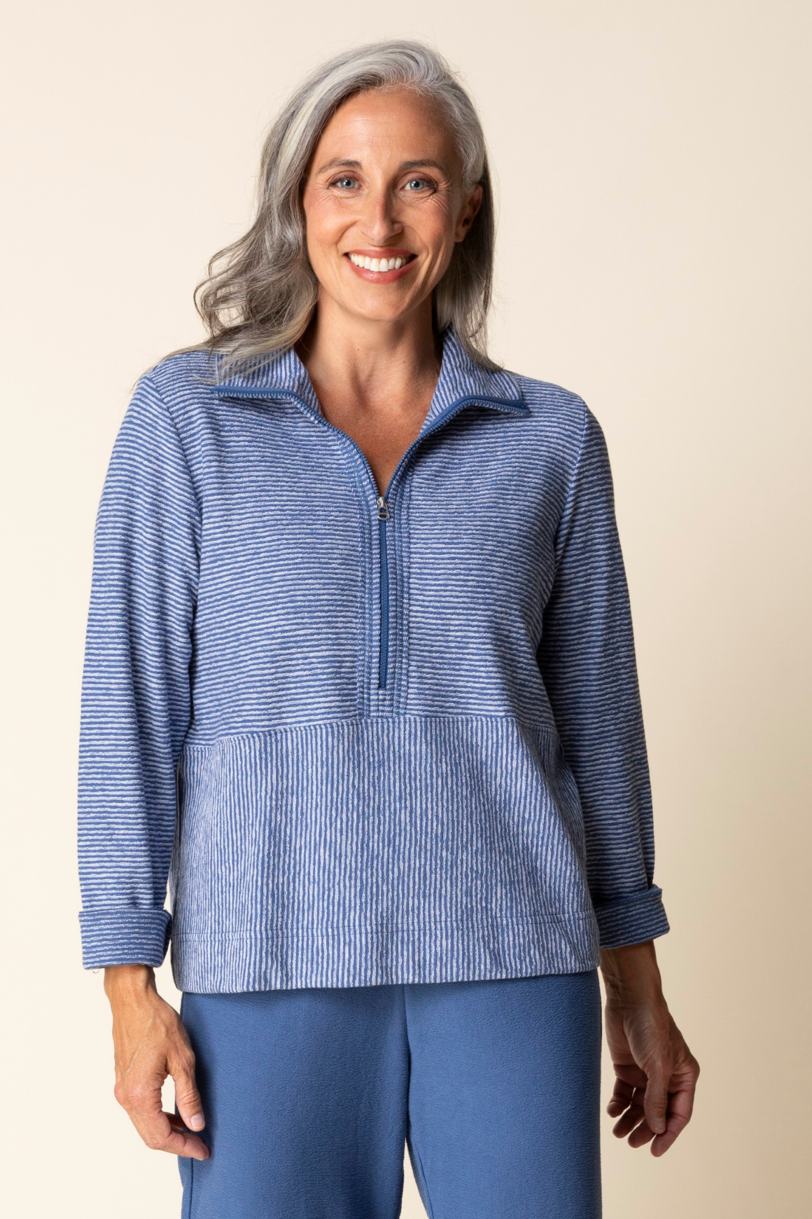 Habitat Pasadena Knit Stripe Sierra Pullover - 21510 - OAKWOOD (NOT MARINE)