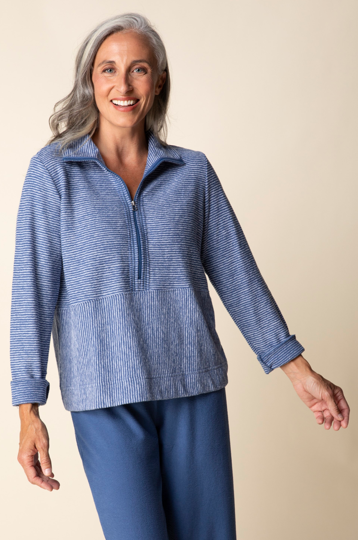 Habitat Pasadena Knit Stripe Sierra Pullover - 21510 - OAKWOOD (NOT MARINE)