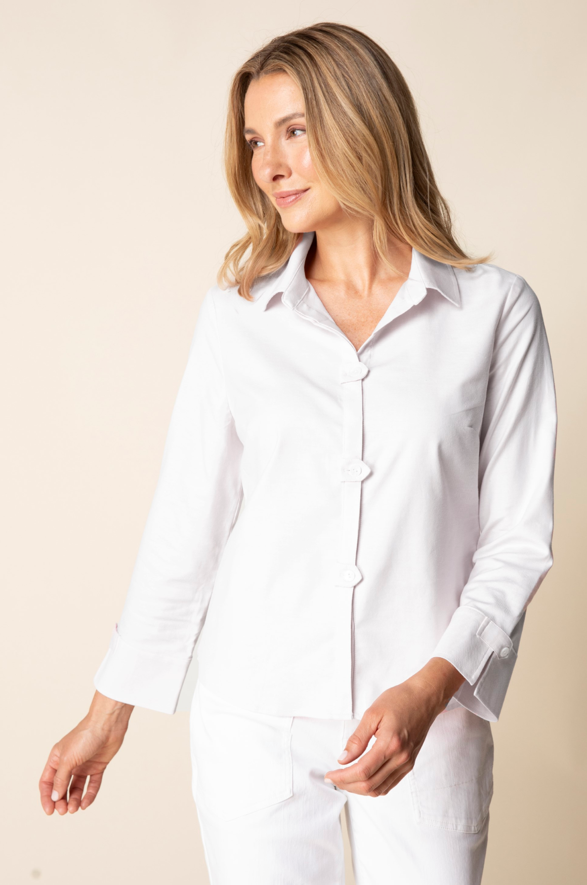 Habitat Perfect Travel Shirts Tab Detail Shirt - 15016 - WHITE