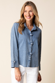 Habitat Perfect Travel Shirts Tab Detail Shirt - 15516 - LIGHT DENIM