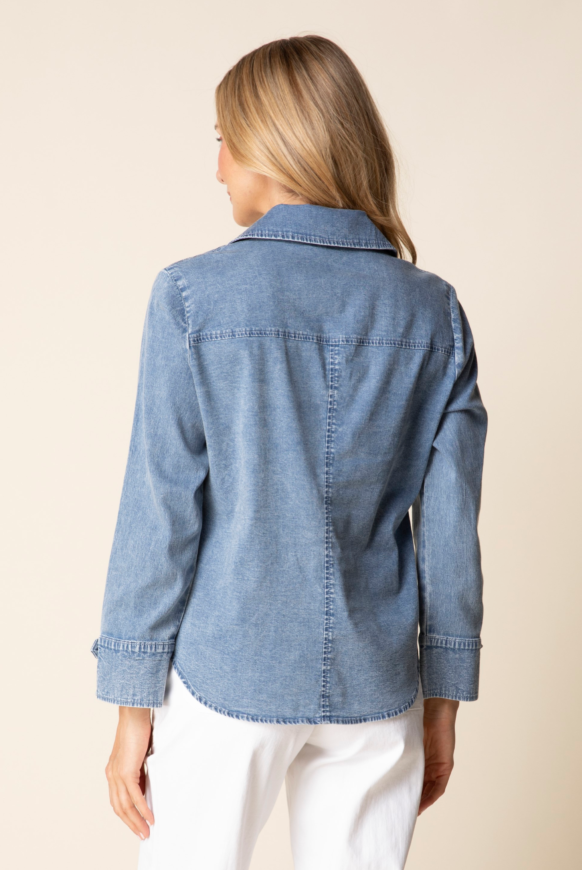 Habitat Perfect Travel Shirts Tab Detail Shirt - 15516 - LIGHT DENIM